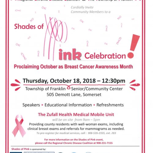 Breast Cancer Awareness Month event flyer